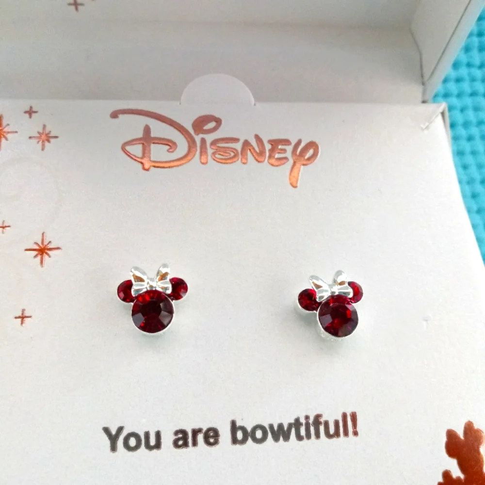 Disney Minnie Mouse Girls Gold Flash Plated Stud Earrings